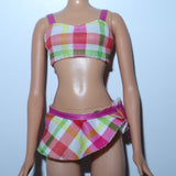 Barbie 2pc Plaid Bathing Suit