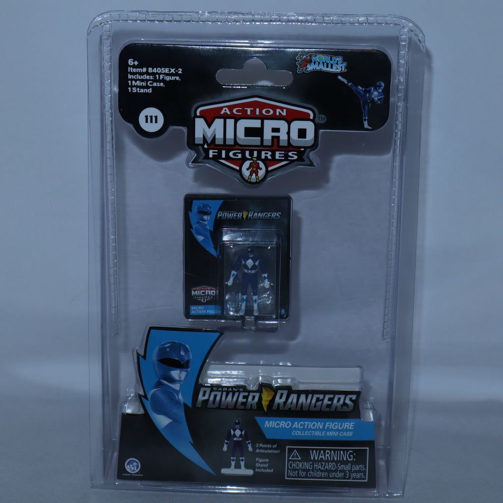 World's Smallest Micro Figures Power Rangers Blue Ranger – geekedouttoys