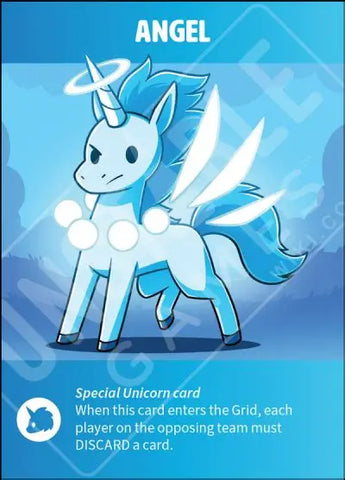 Tic Tac K.O. Dragons Vs Unicorns Angel Unicorn Card