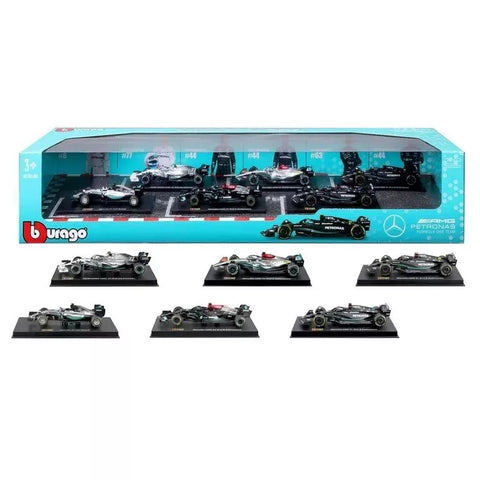 Bburago Mercedes AMG Petronas Formula 1 Team set