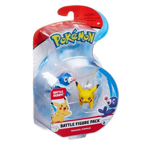 Pokemon Battle Figure Pack Pikachu & Popplio