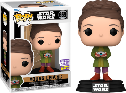 Funko Pop! Star Wars Young Leia w/ Lola #659