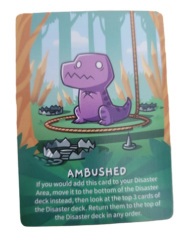 Happy Little Dinosaurs Ambushed Card