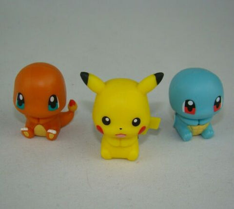 Pokemon Pikachu, Charmander, & Squirtle