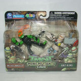 TMNT Mini Mutants figure 2-pack Michelangelo & Rat King