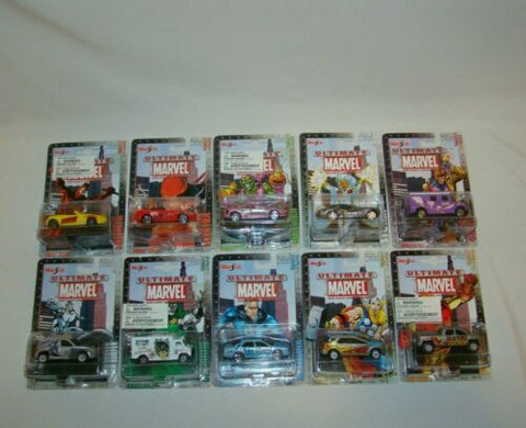 Maisto Ultimate Marvel Die-Cast Collection lot of 10