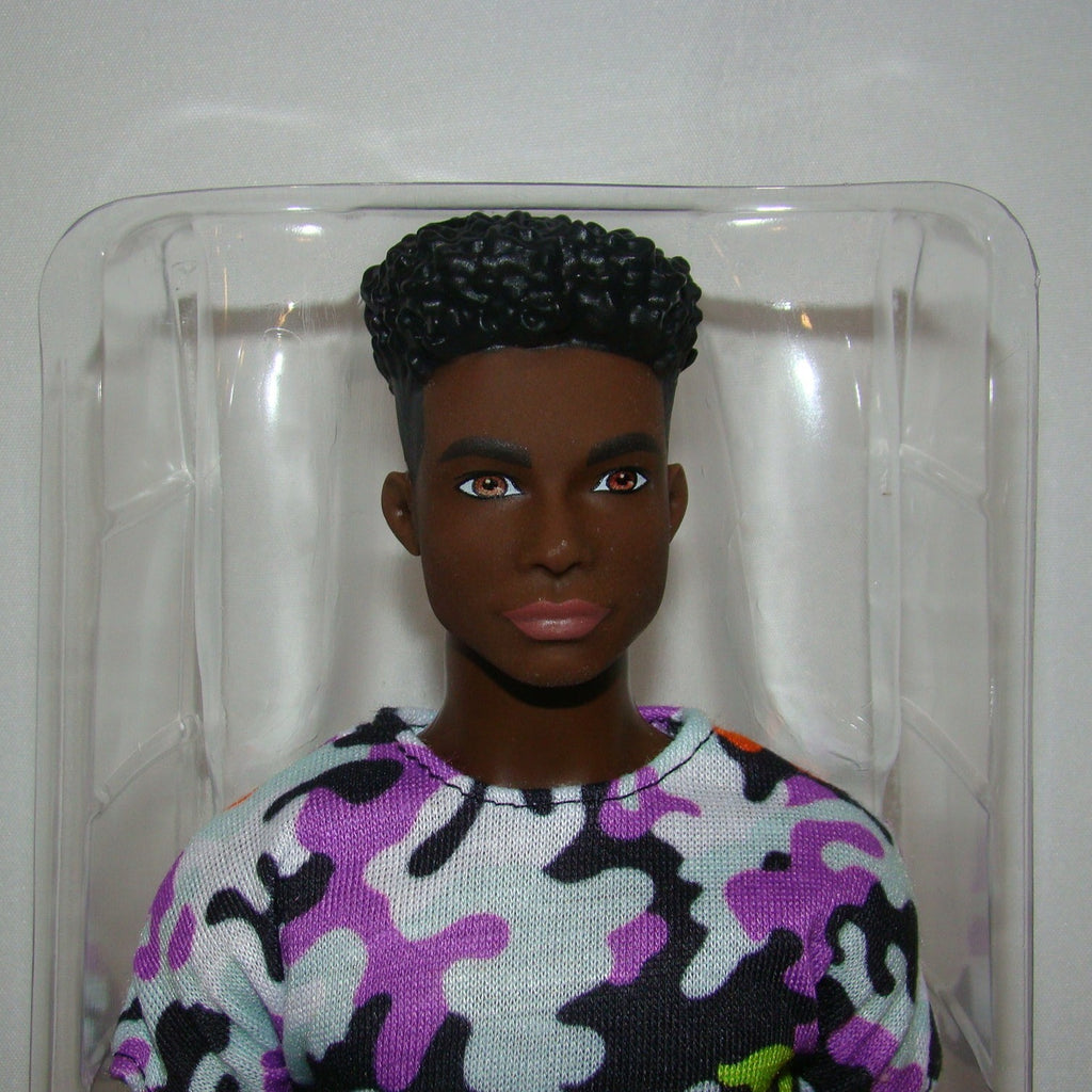 Barbie Fashionistas 183 KEN DOLL - African American Boy Black Hair Camo