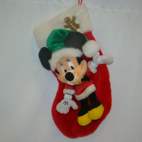 Disney Store Exclusive Christmas Minnie Mouse Stocking plush