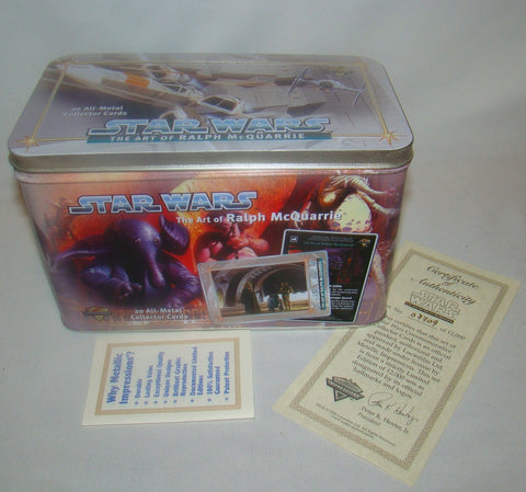 Star Wars the Art of Ralph McQuarrie All-Metal Collector cards