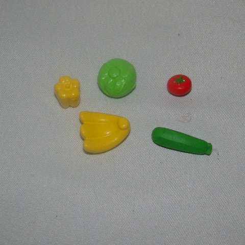 Calico Critters Replacement Banana, Lettuce, Cucumber, Tomato & Bell Pepper