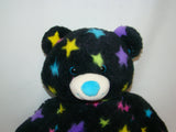 Build A Bear Workshop Black Bear w/ Colorful Stars