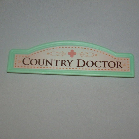 Calico Critters Replacement Country Doctor Sign