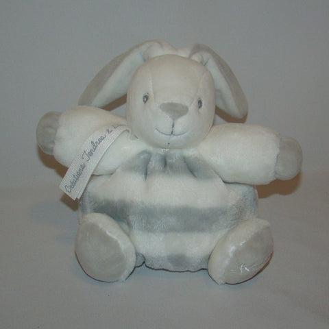 Kaloo Bebe Pastel Grey & Cream Chubby Rabbit