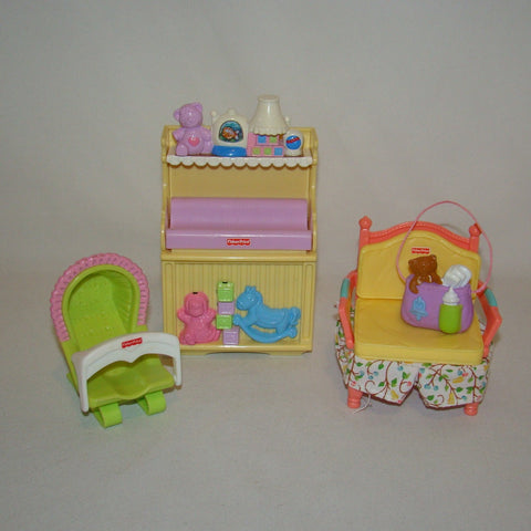 Loving Family Dollhouse Nursery Furniture set