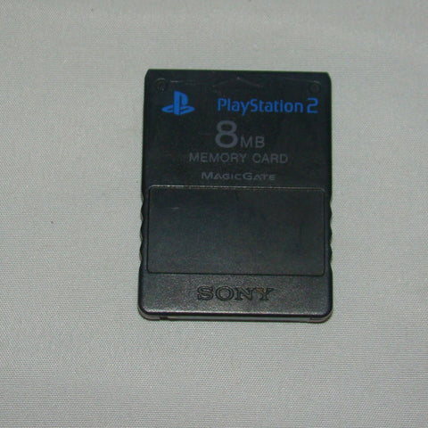 Official PS2 MagicGate Black 8 MB Memory Card