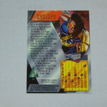 1995 Fleer Marvel X-Men #3 Cyclops Metal Trading card