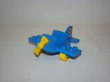 Vintage Lego Duplo Blue Little Plane and 3 figures