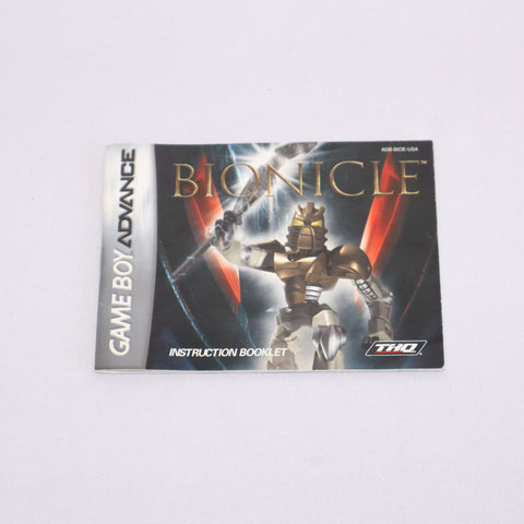 GBA Bionicle Instruction Booklet