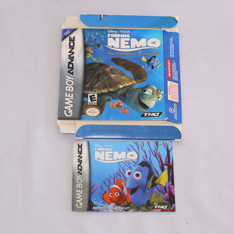 GBA Disney Finding Nemo Box & Instruction Booklet