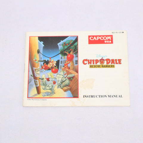 NES Disney Chip 'N Dale Rescue Rangers Manual