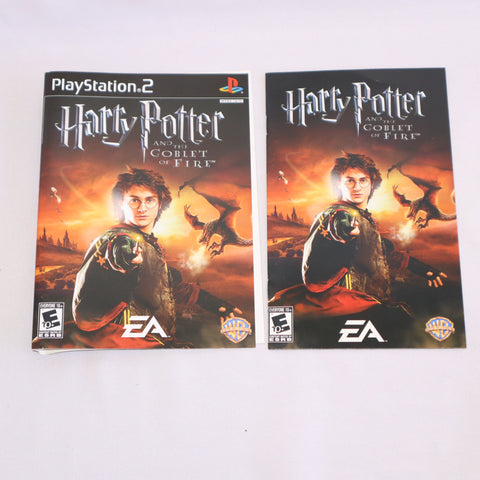 PS2 Harry Potter and the Goblet of Fire Case Cover & Manual