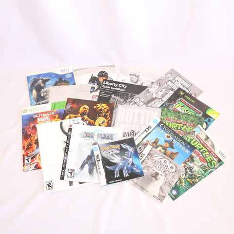 Large Lot of 17 French Video Game Manuals